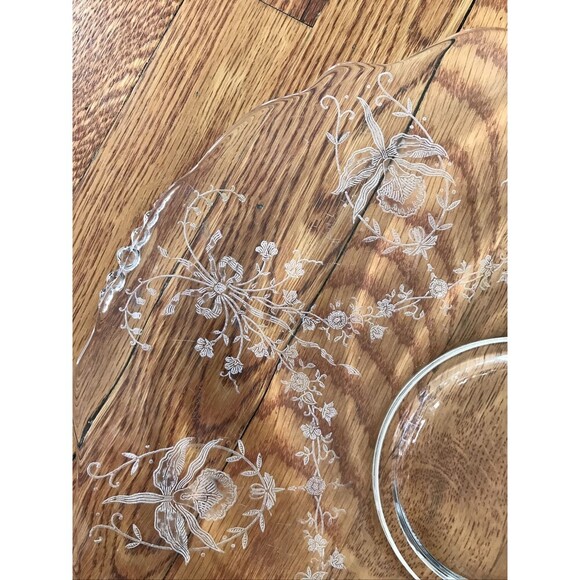 Helsey Orchid Crystal Waverly Pattern Platter - Picture 5 of 5